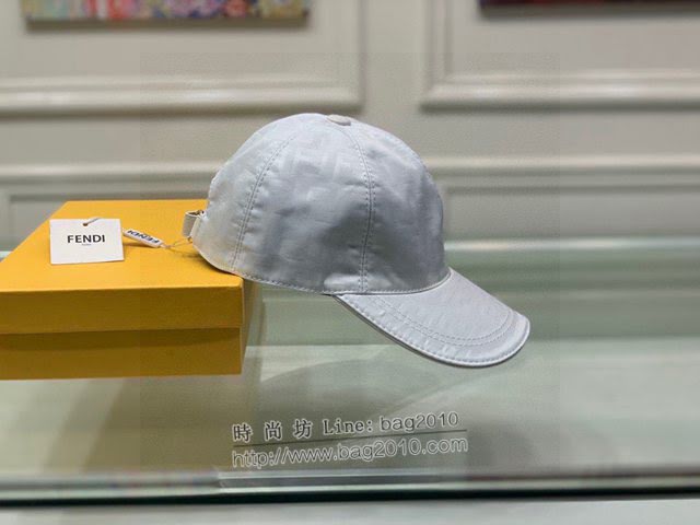 Fendi男女同款帽子 芬迪經典FF提花棒球帽鴨舌帽  mm1353